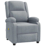 vidaXL Massagestoel stof crèmekleurig