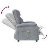 vidaXL Massagestoel stof crèmekleurig