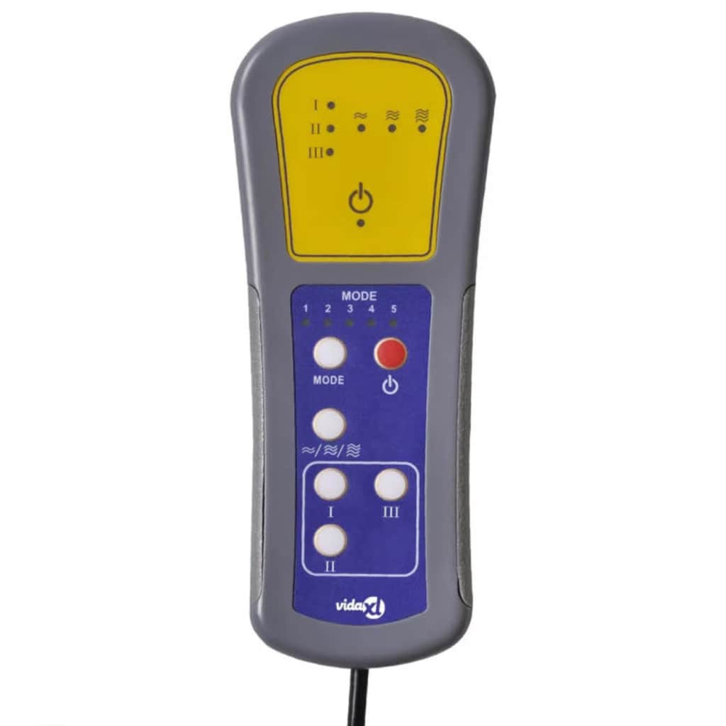 vidaXL Massagestoel stof crèmekleurig