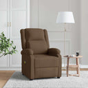 vidaXL Massagestoel stof crèmekleurig