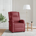 vidaXL Massage Chair Artificial Leather Black