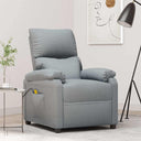 vidaXL Massagestoel stof crèmekleurig