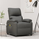 vidaXL Massagestoel stof crèmekleurig