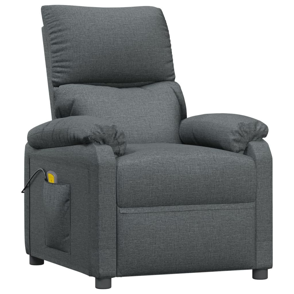 vidaXL Massagestoel stof crèmekleurig