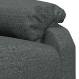 vidaXL Massagestoel stof crèmekleurig