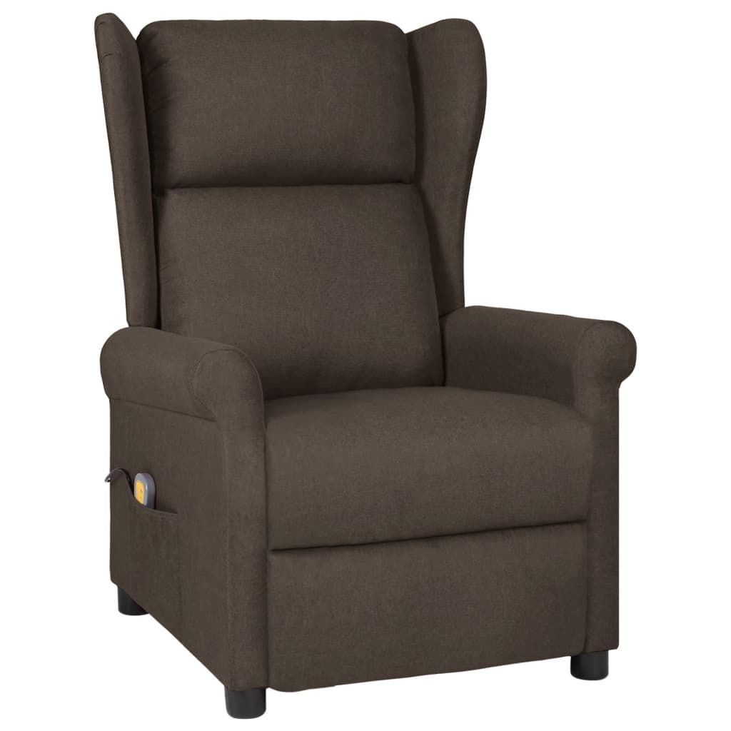 vidaXL Massagestoel stof lichtgrijs