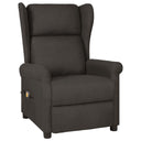 vidaXL Massagestoel stof lichtgrijs