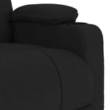 vidaXL Fauteuil verstelbaar stof zwart
