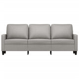 vidaXL Driezitsbank 180 cm stof lichtgrijs