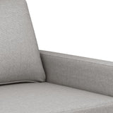 vidaXL Driezitsbank 180 cm stof lichtgrijs