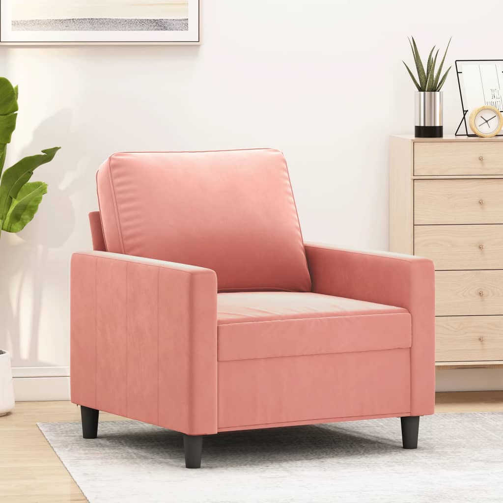 vidaXL Armchair 60 cm velvet dark grey