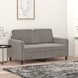 vidaXL Fauteuil 60 cm fluweel lichtgrijs