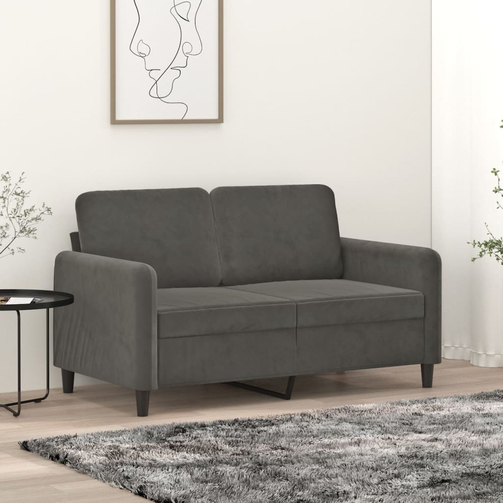 vidaXL Fauteuil 60 cm fluweel lichtgrijs