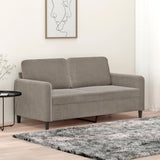 vidaXL Fauteuil 60 cm fluweel lichtgrijs