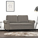 vidaXL Fauteuil 60 cm fluweel lichtgrijs