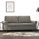 vidaXL Fauteuil 60 cm fluweel lichtgrijs