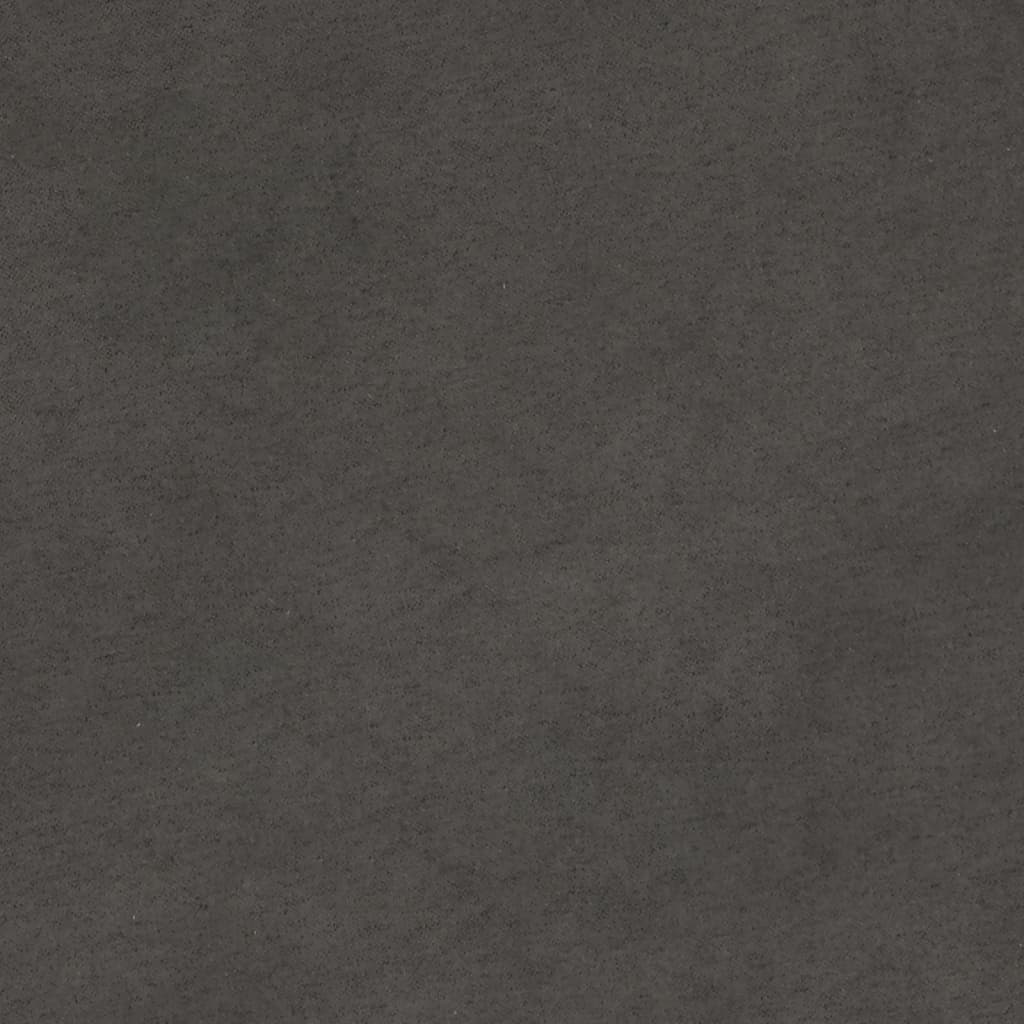 vidaXL Driezitsbank 210 cm microvezelstof donkergrijs