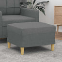 vidaXL Footstool 60x50x41 cm fabric light grey