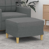 vidaXL Footstool 60x50x41 cm fabric light grey