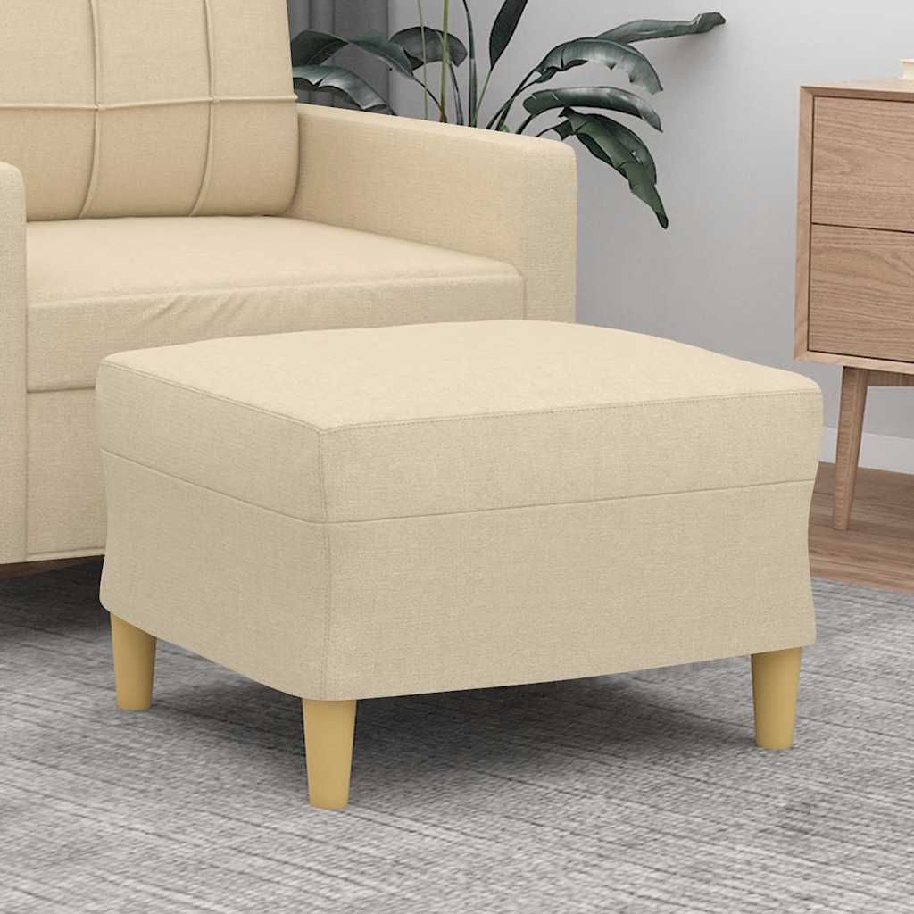 vidaXL Footstool 60x50x41 cm fabric light grey