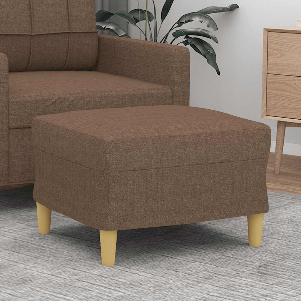 vidaXL Footstool 60x50x41 cm fabric light grey