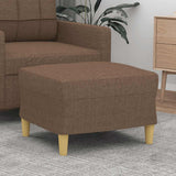 vidaXL Footstool 60x50x41 cm fabric light grey