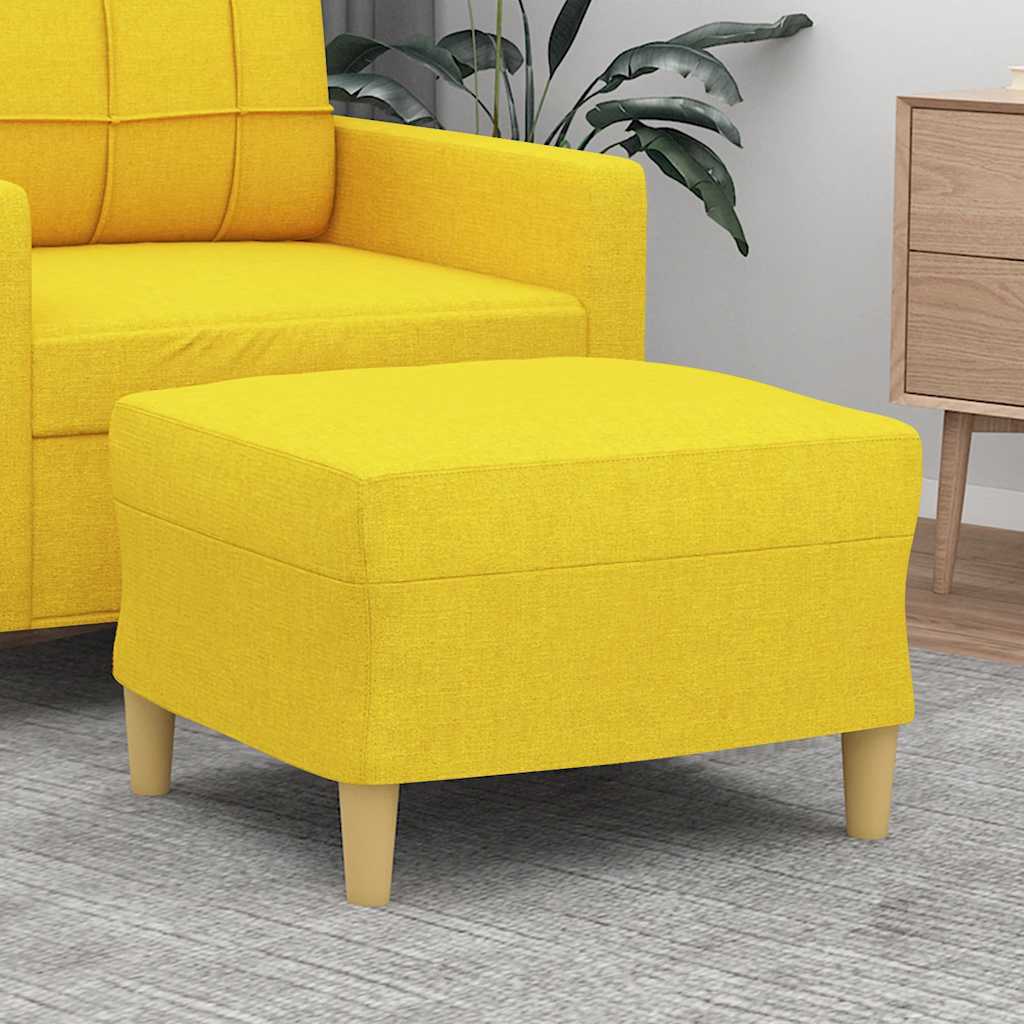 vidaXL Footstool 60x50x41 cm fabric light grey