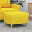 vidaXL Footstool 60x50x41 cm fabric light grey