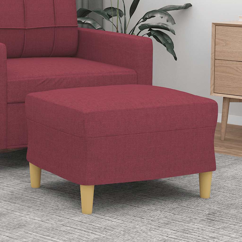 vidaXL Footstool 60x50x41 cm fabric light grey