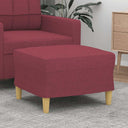vidaXL Footstool 60x50x41 cm fabric light grey
