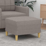 vidaXL Footstool 60x50x41 cm fabric light grey