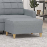 vidaXL Footstool 60x50x41 cm fabric light grey