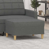 vidaXL Footstool 60x50x41 cm fabric light grey