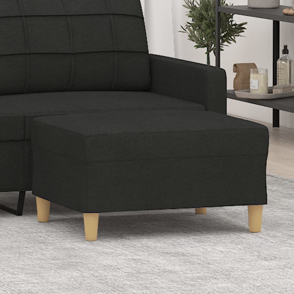 vidaXL Footstool 60x50x41 cm fabric light grey