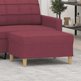 vidaXL Footstool 60x50x41 cm fabric light grey
