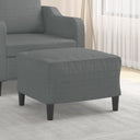 vidaXL Footstool 60x50x41 cm fabric light grey