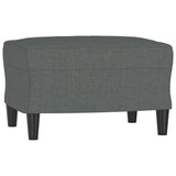 vidaXL Footstool 60x50x41 cm fabric light grey