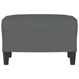 vidaXL Footstool 60x50x41 cm fabric light grey