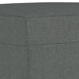 vidaXL Footstool 60x50x41 cm fabric light grey
