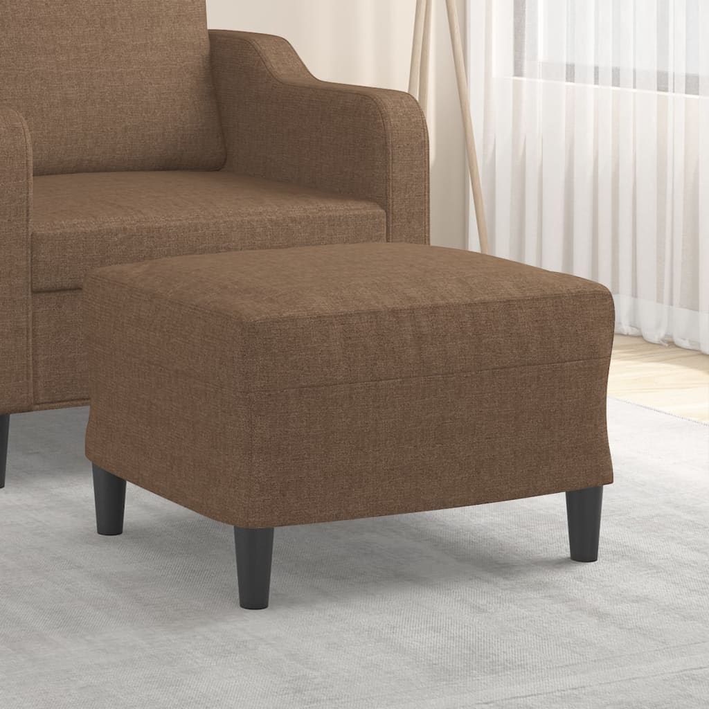 vidaXL Footstool 60x50x41 cm fabric light grey