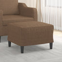vidaXL Footstool 60x50x41 cm fabric light grey