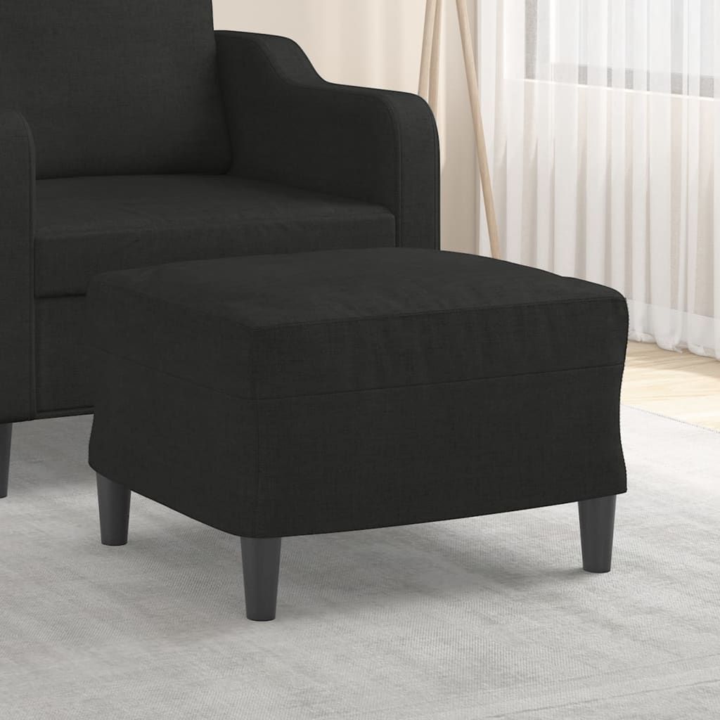 vidaXL Footstool 60x50x41 cm fabric light grey