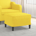vidaXL Footstool 60x50x41 cm fabric light grey