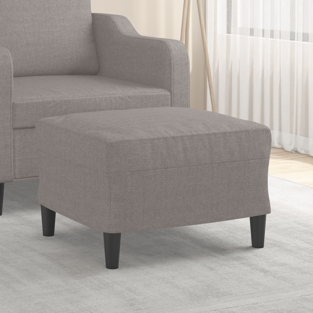 vidaXL Footstool 60x50x41 cm fabric light grey
