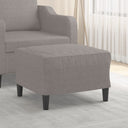vidaXL Footstool 60x50x41 cm fabric light grey