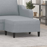 vidaXL Footstool 60x50x41 cm fabric light grey
