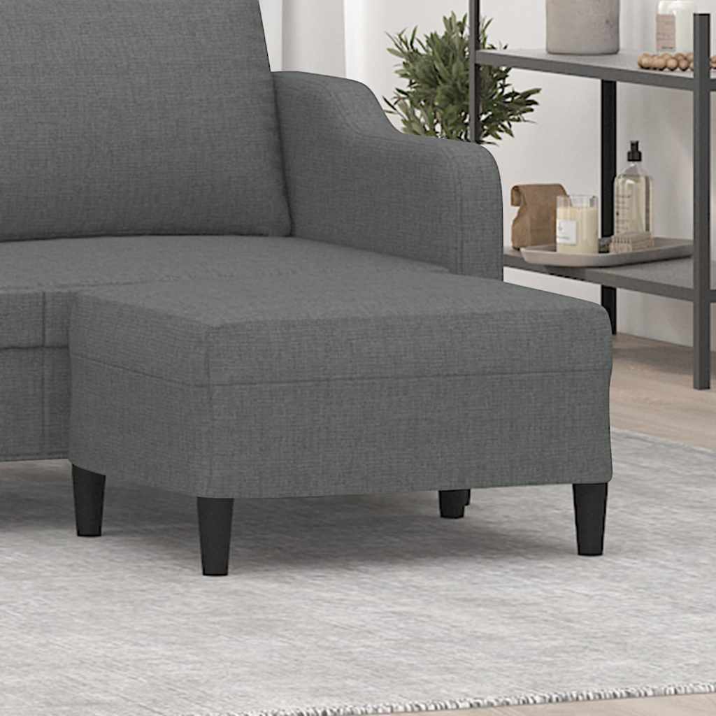 vidaXL Footstool 60x50x41 cm fabric light grey