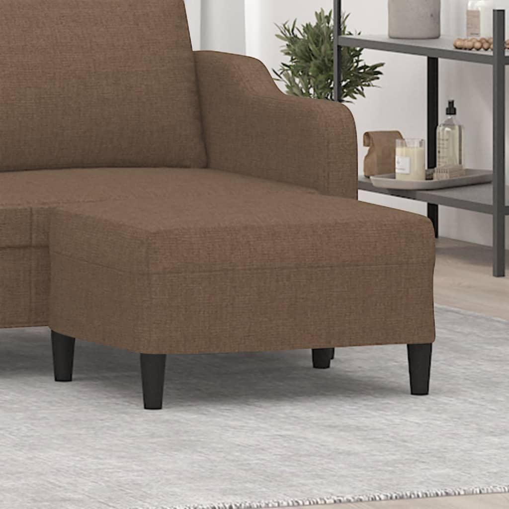 vidaXL Footstool 60x50x41 cm fabric light grey
