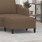 vidaXL Footstool 60x50x41 cm fabric light grey