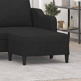 vidaXL Footstool 60x50x41 cm fabric light grey